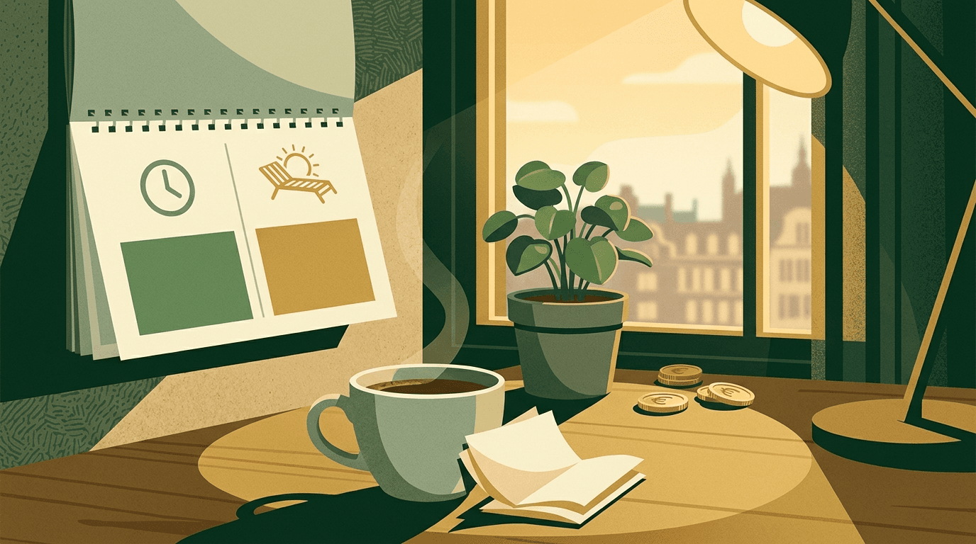 Altersteilzeit und der Übergang in die Rente – Illustration