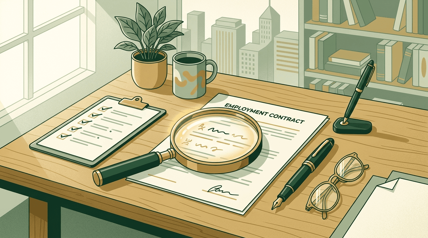 Arbeitsvertrag prüfen: Diese Klauseln solltest du kennen – Titelillustration