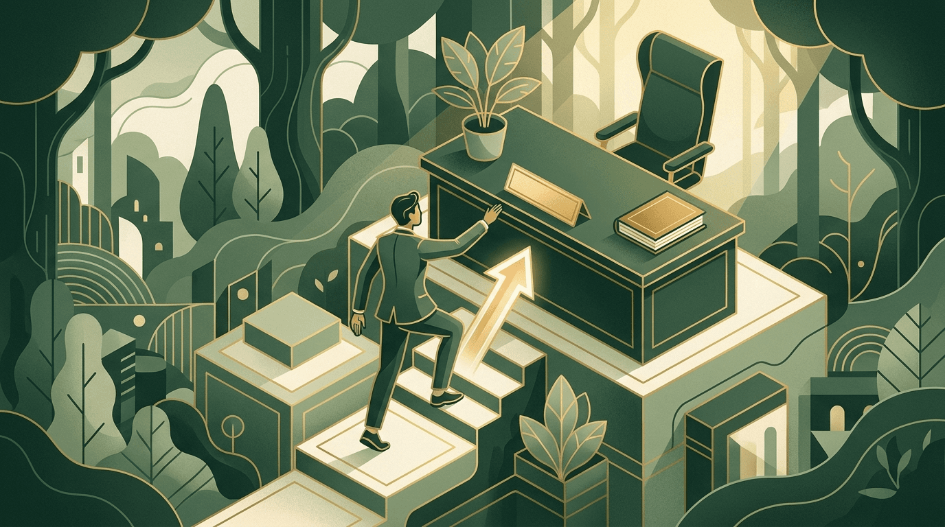 Beförderung erreichen: So machst du den nächsten Karriereschritt – Titelillustration