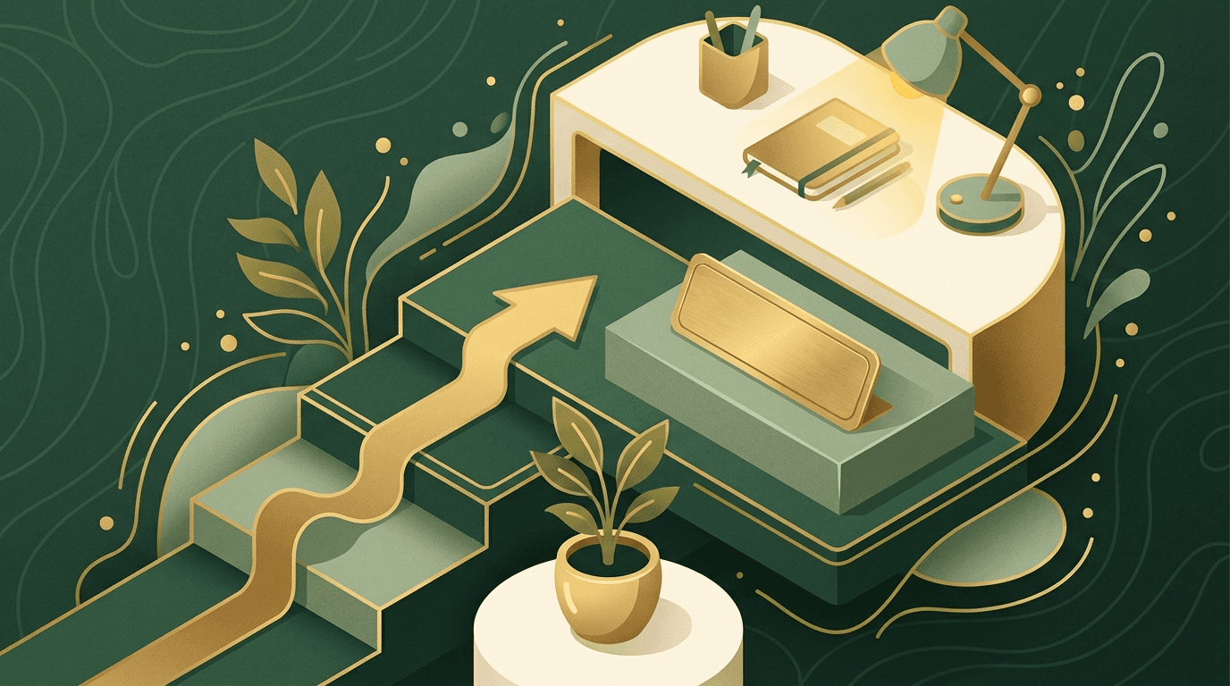 Wie baue ich Sichtbarkeit im Job auf? – Illustration