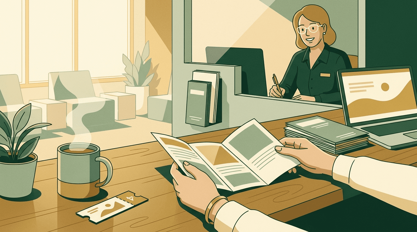 Wie melde ich mich beim Jobcenter an? – Illustration