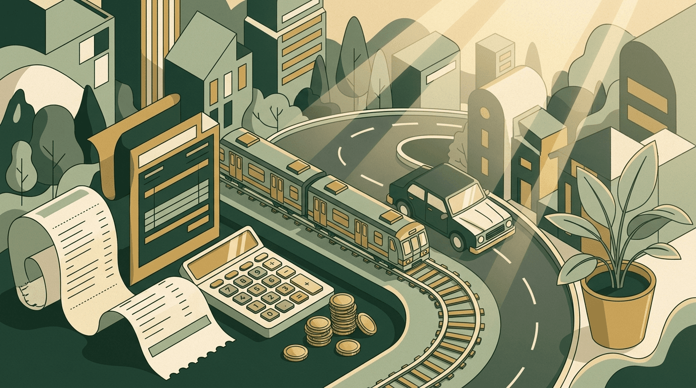 Pendlerpauschale: Fahrtkosten absetzen, Geld zurück – Titelillustration